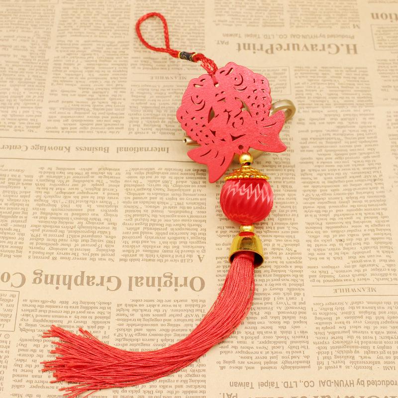 Festive Lantern Ornaments: Spring Fu Characters & Peace Pendants for Chinese New Year