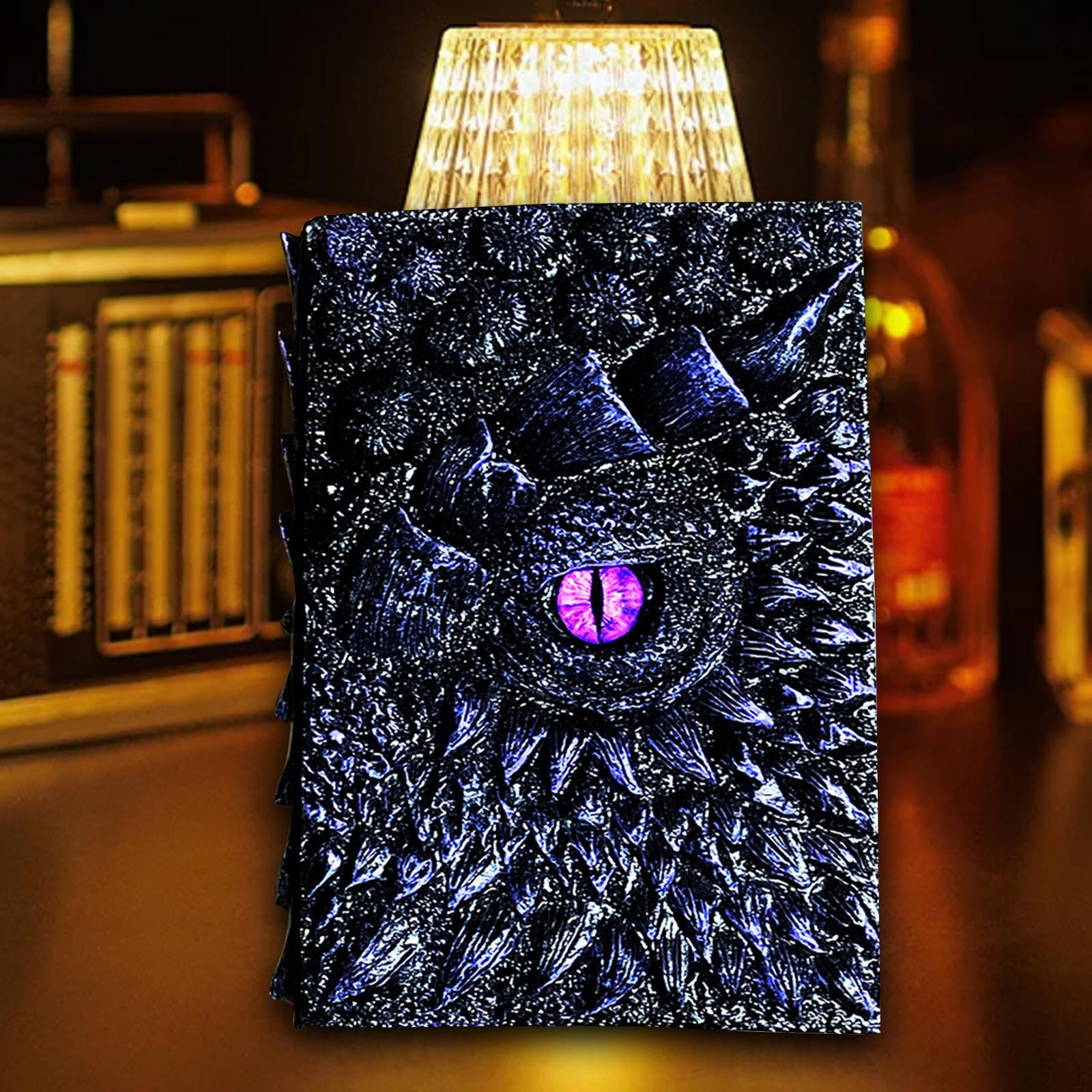 

3D Драконий Глаз Тисненый Журнал Скульптура Любителям Подарок Ежедневный Блокнот Ретро Дневник фиолетовый