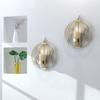 Modern Round Metal Wall Hung Candle Holder Living Room Party Decoration Geometric Wall Hung Candle Holder Crafts Home Decoration