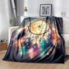 1pc Dream Catcher Printing Lightweight Flannel Blanket, Comfortable and Warm Blanket, for Camping Sofa Bed and Couch Office, in All Seasons