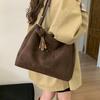 Women's Imitation Suede Shoulder Bag Large Capacity Tote Bag