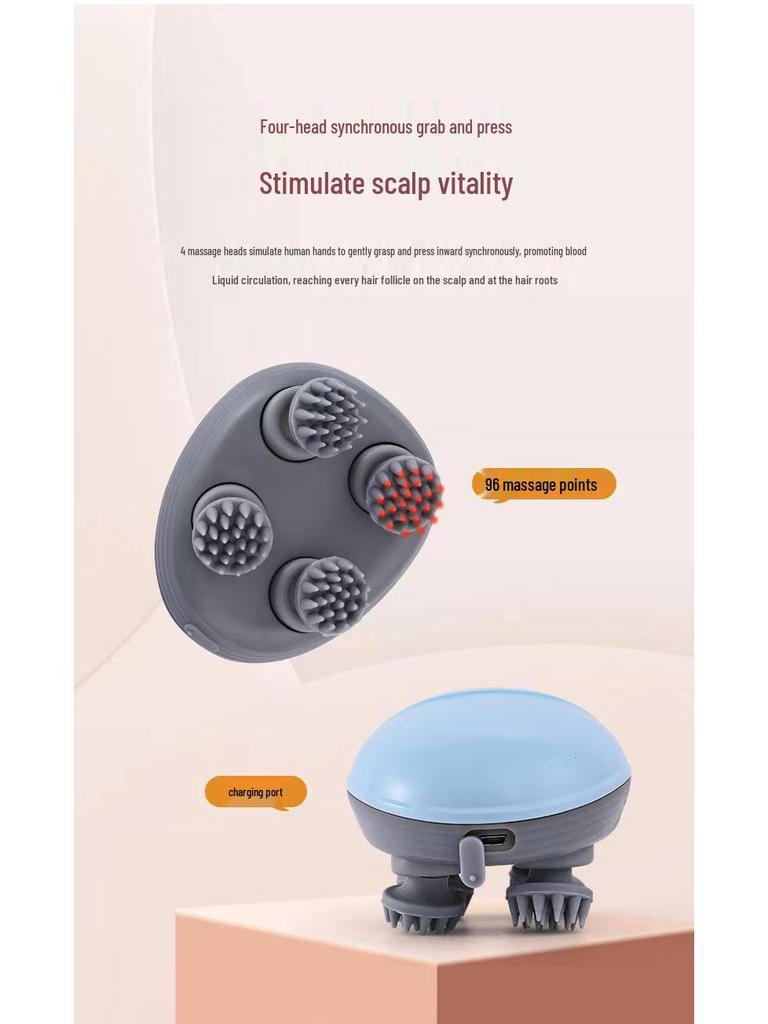 Mini Electric Dragon Claw Scalp & Pet Massager - Multifunctional Kneading Therapy Device
