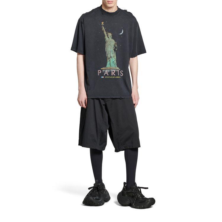 Balenciaga Paris Liberty T-Shirt Medium Fit 764235TQVR91083