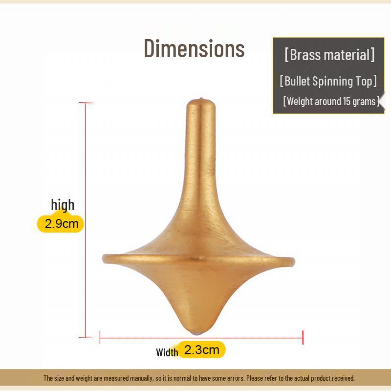 Inception-Style Brass & Steel Ball Fidget Spinner: Smooth, Resistance-Free Whirlwind Craft for All Ages Finger Exercise