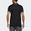 Adidas Tennis Training Striped Design Short Sleeve Polo Shirt Men Polo Shirts Black DY7470