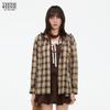 Dames Geruite Hooded Shirt