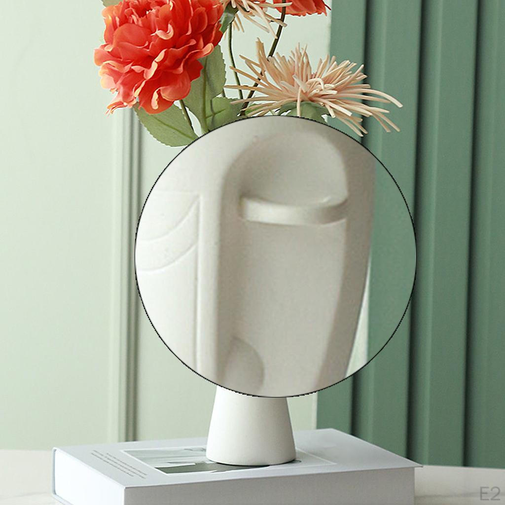 Vase, Head and Center Piece Flower Decorative Bud Vase Modern Ceramic Planter