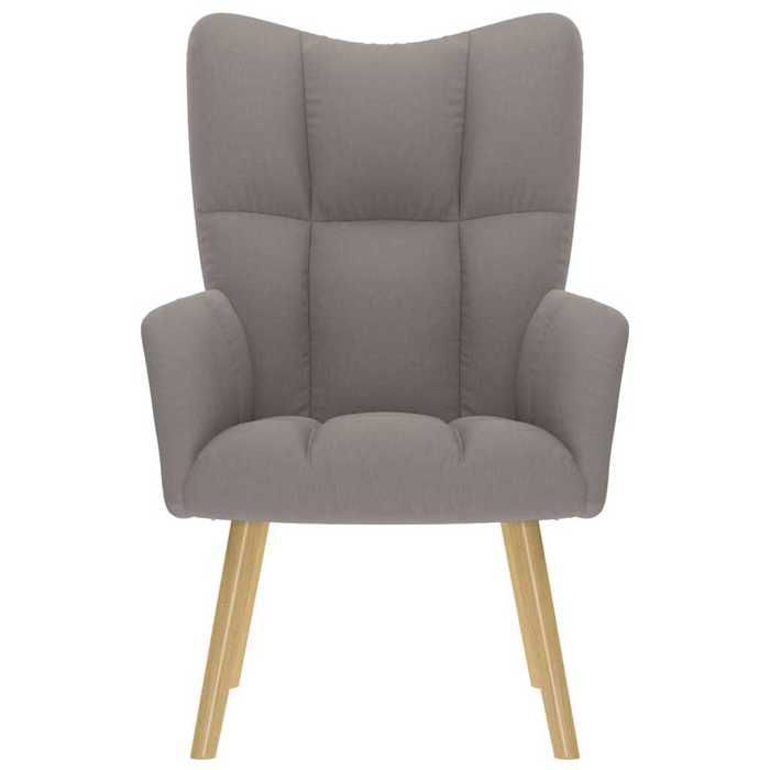 VidaXL Chaise de relaxation Taupe Tissu, chaise, fauteuil relax, fauteuil relax en tissu, chaise de salon, chaise en tissu, 4016773