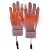 Touch Screen Electric Heated Hand Warmer Non-Slip USB Rechargeable Heated Motorcycle Gloves 2 Finger Heated Gloves for Women Men