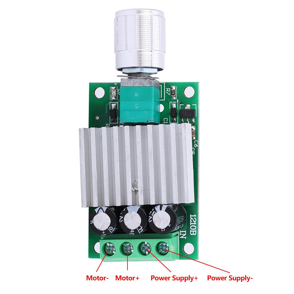 DC 1230V PWM DC Motor Hastighetskontrollerkort Modul 10A Høy Effekt Hastighetsregulator Dimming