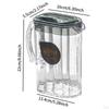 2200ml Clear Water Container with Handle Ideal for Cold Drinks