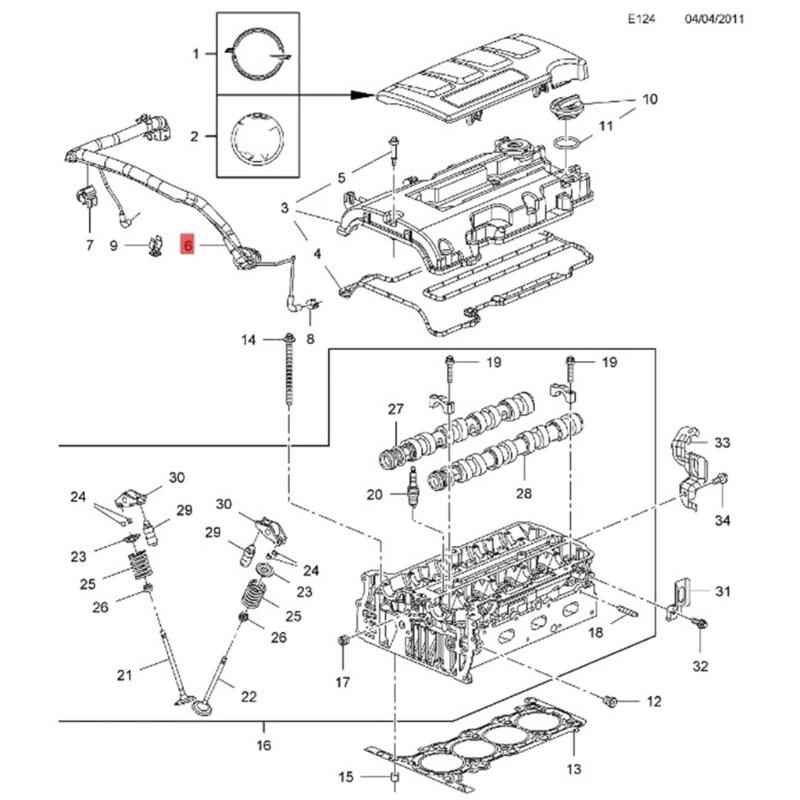 High Temperature Resistant Car Engine Crankcase Breather Hose Exhaust Ventilation Tube Accessories for 25193343 55568267