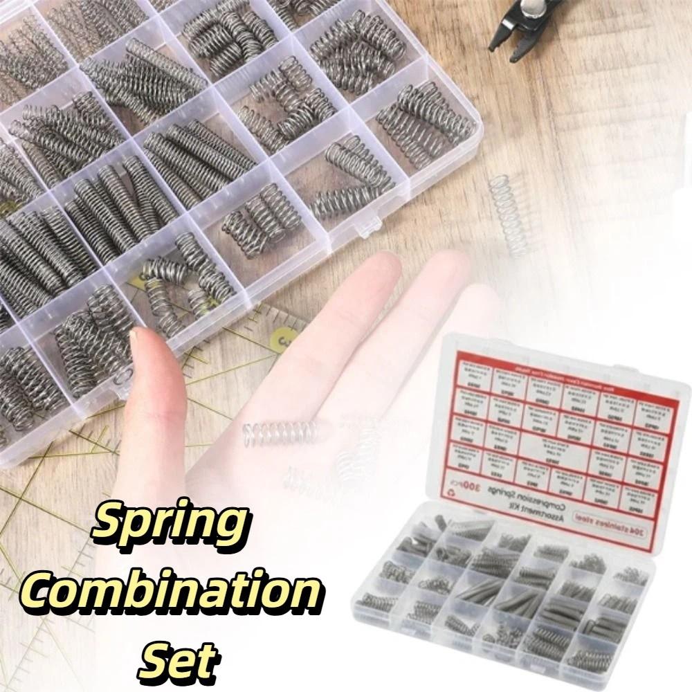 304 Stainless Steel Tension Spring Kit 300PCS Spring Assortment Kit Mechanical Repairs
