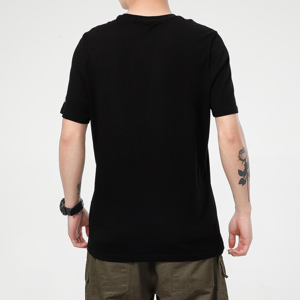 Puma Graphic Logo Sports Running Training Fitness Breathable Comfortable Casual Crew Neck Short Sleeve T-Shirt Men T-Shirts Black 532612-51