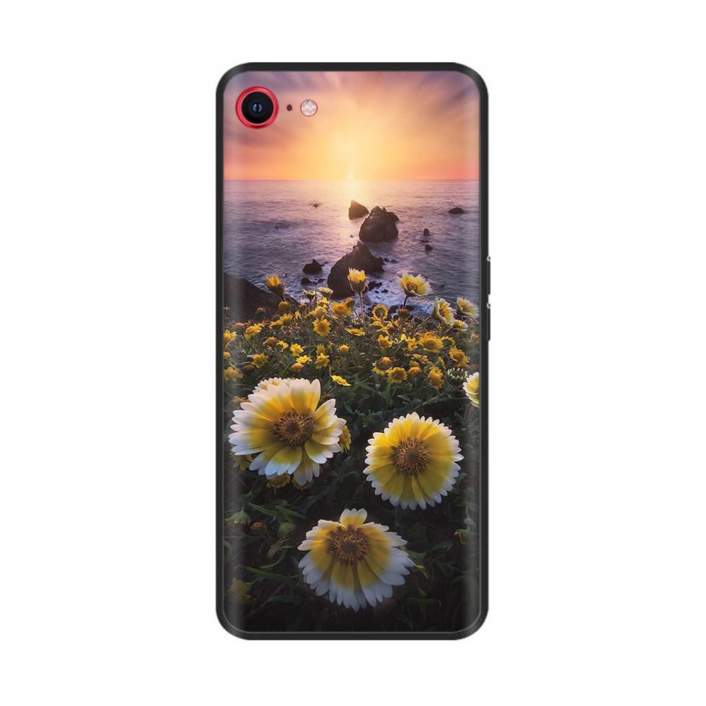 For iPhone SE 2020 Phone Case Funny Camera Protection Soft Liquid Silicone Back Cover for iPhone SE 2016 5 5S Cover for iPhoneSE