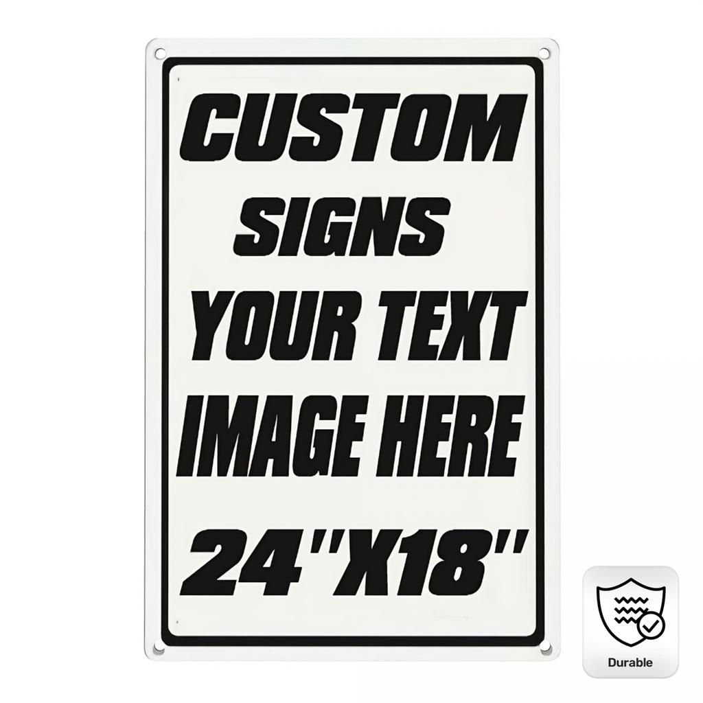 D Flat Customizable Vintage Metal Mural Logo Tin Personalized Cafe Decor with Your TextImage WallMounted No Electricity