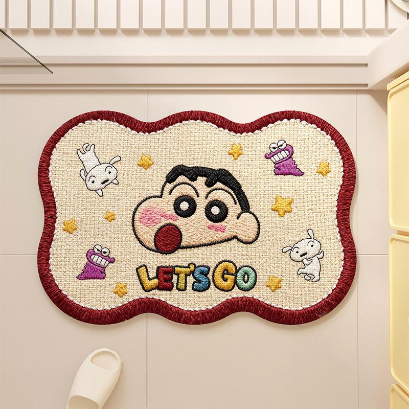 Quick-Dry Cartoon Diatom Mud Bathroom Door Mat – Absorbent & Non-Slip