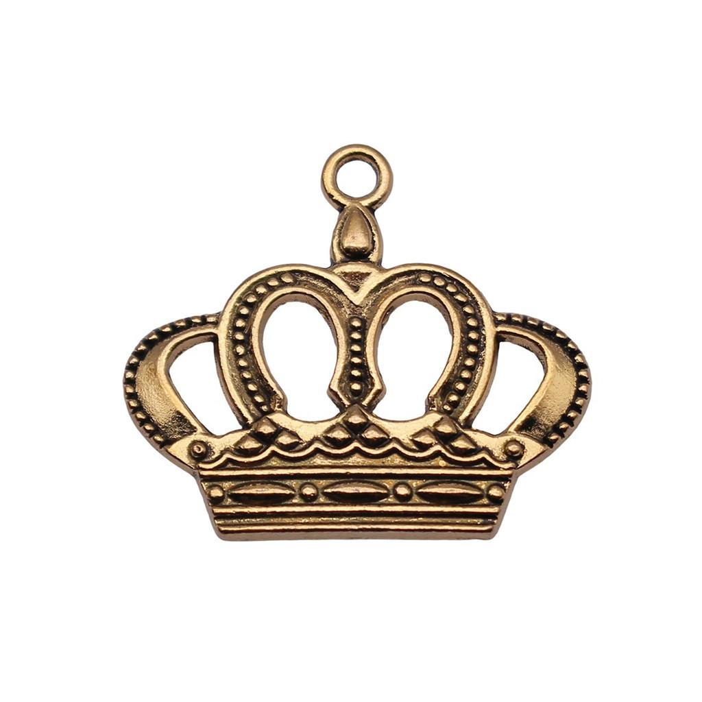 Crown Charms Multi Color Alloy Pendants For Royal Princess Jewelry Accessories