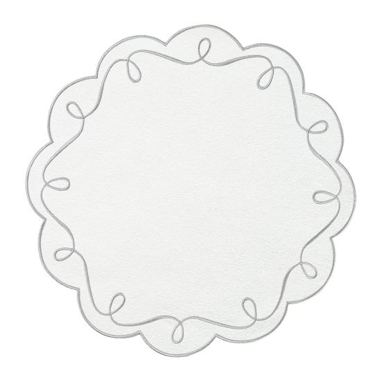 

Круглая скатерть-подставка с фестончатым краем, вышитая, декоративная, для стола, машинная стирка, для вечеринки, для домашнего обеденного стола, свадебная, для невесты светло-серый