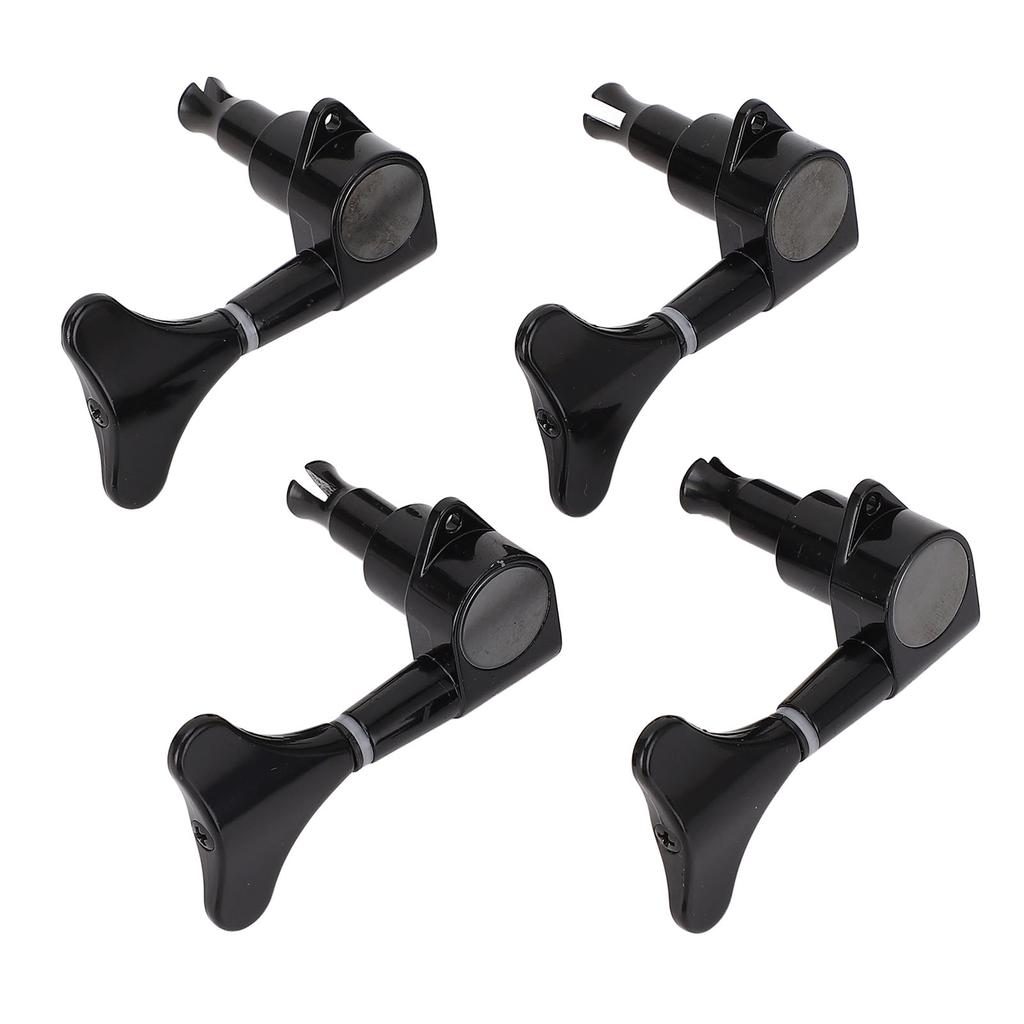 4R Klucze do Gitary Basowej Czarny Metal Zapieczętowane Klucze Maszynowe do Gitary Basowej do Wymiany