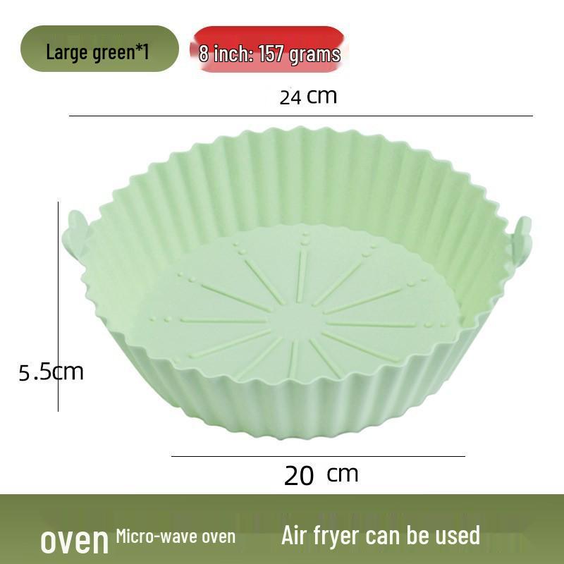 

Silicone Air Fryer Mat: Heat-Resistant, Non-Stick Baking Mat for Round Pans