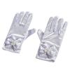 Bowknot Gloves for Ceremony School Boys and Girls Bowknot Elastic Gloves for Dress Etiquette Gloves Stage Performances