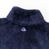 Full Zip Vest Jacket Boa Fleece Script Logo Embroidery Outerwear High Neck Basic Navy [Champion] C3-L617/C3-L617Z Men's