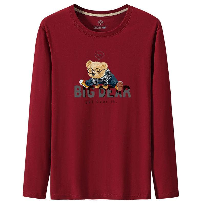 QICED Spring and Autumn New Thin Section Men's Long-sleeved T-shirt Slim Small Shirt Shirt Bottoming Shirt