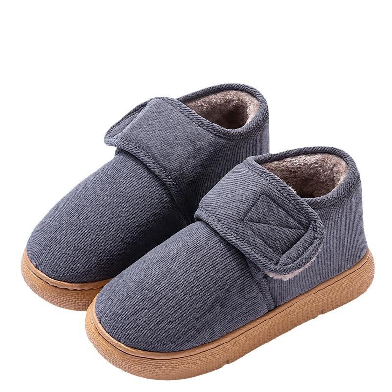 2025 New Windproof Non-Slip Winter Slippers for Men & Women: Warm Indoor/Outdoor Cotton Shoes