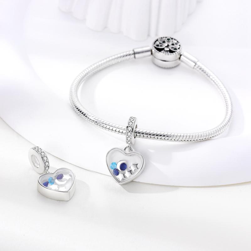 Copper Demon Eyes Beads Blue Fatima Hamsa Hand Dangle Charms Fit Original Bracelet Beads For Jewelry Making