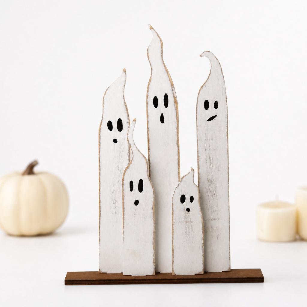 Halloween Cute Decorations - Scary Figurines for Indoor Home Party Table Decor