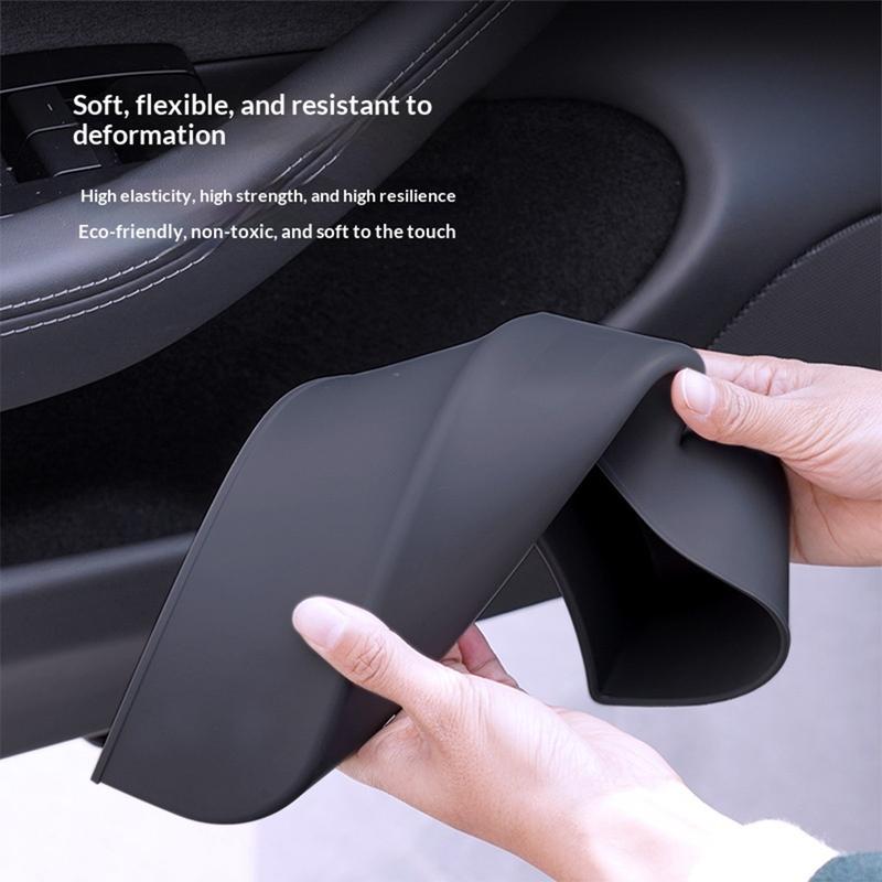 Car Door Side Storage Box Car Interior Accessories Gate Slot Anti Dirty Storage Tray for Tesla Model 3 Highland 2024 2025