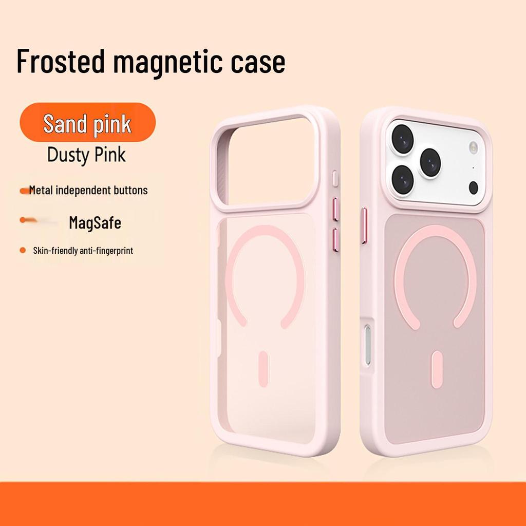 iPhone 17 Pro Max Matte Magnetic Skin Phone Case - Full Coverage, Anti-Drop Protection