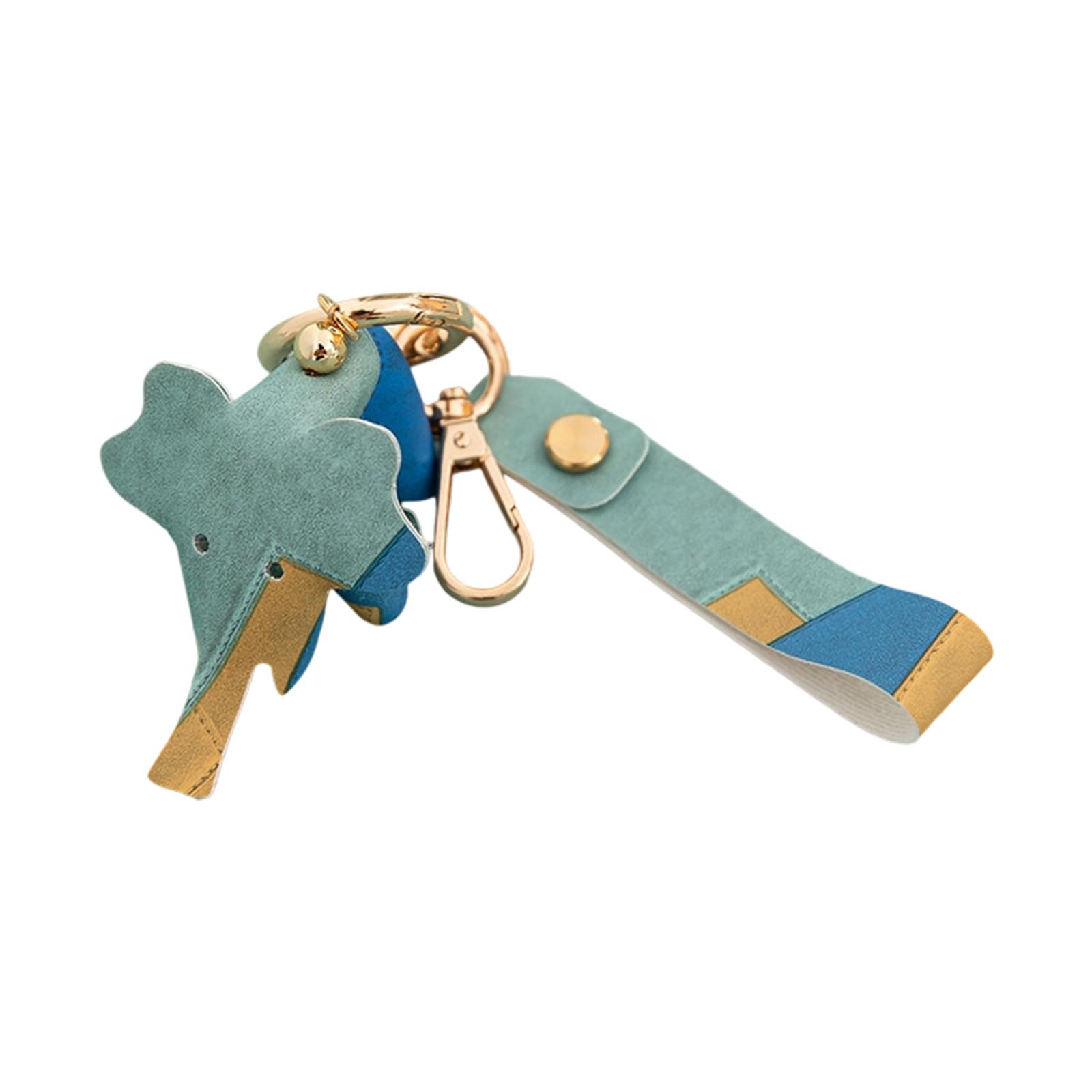 

Cute Elephant Keychain Soft PU Leather Key Accessory for Bags Keys Gift Fashionable Animal Design Decorative Charm 1