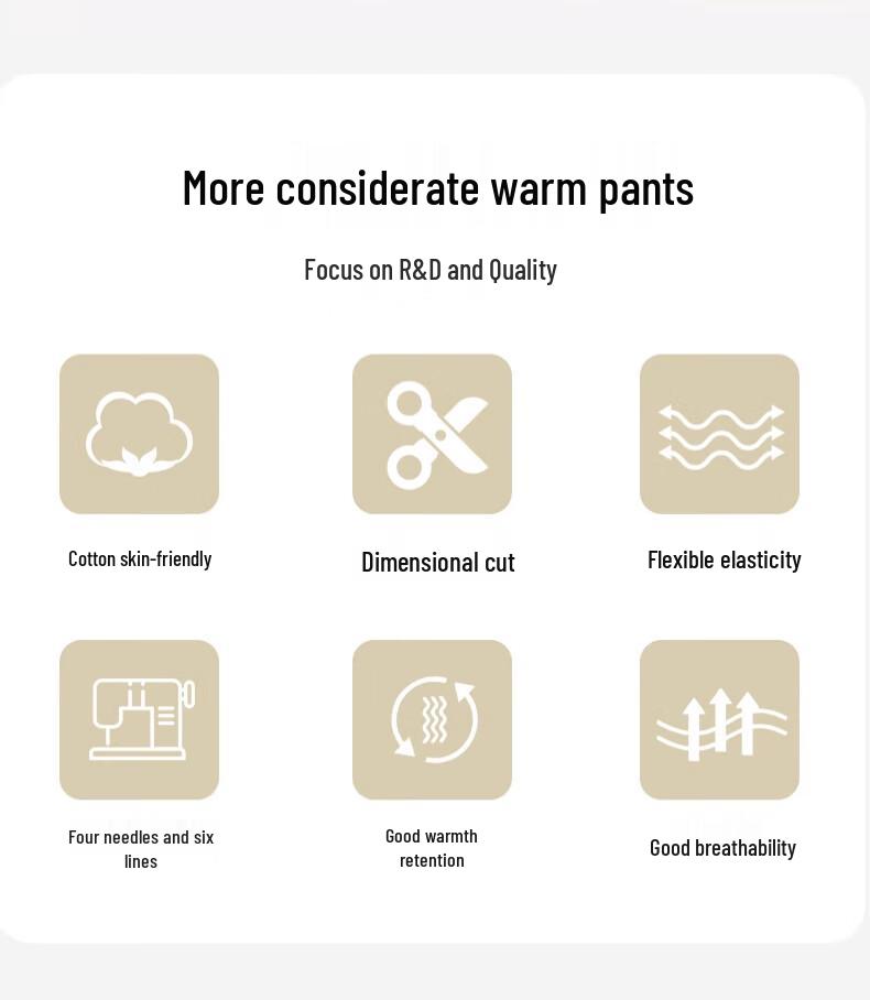 GUJIN Women's Wool Silk Blend Thickened High-Waist Thermal Leggings