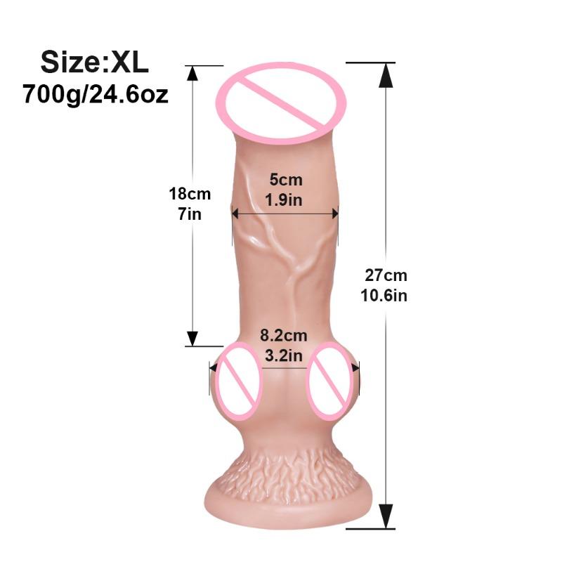 Großer Silikon-Tierdildo, Sex für Männer und Frauen, Analplug, Penis, realistischer Hund, Knotendildos, Sexspielzeug, weiblicher Masturbator, Lieferungen für Erwachsene