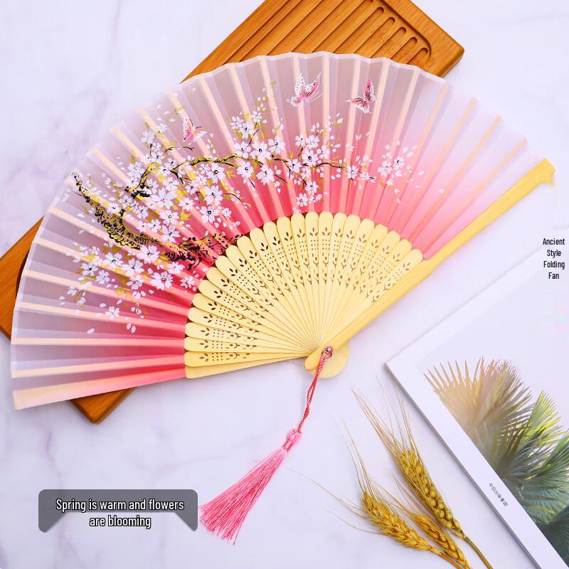 Традиционный китайский складной танцевальный веер