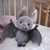 Grauwige Vleermuis Pluche Speelgoed, Ondersteboven Hangend Knuffeldier, Creatieve Halloween Decoratie voor Autospiegel, Verzamelbaar Cadeau voor Kinderen