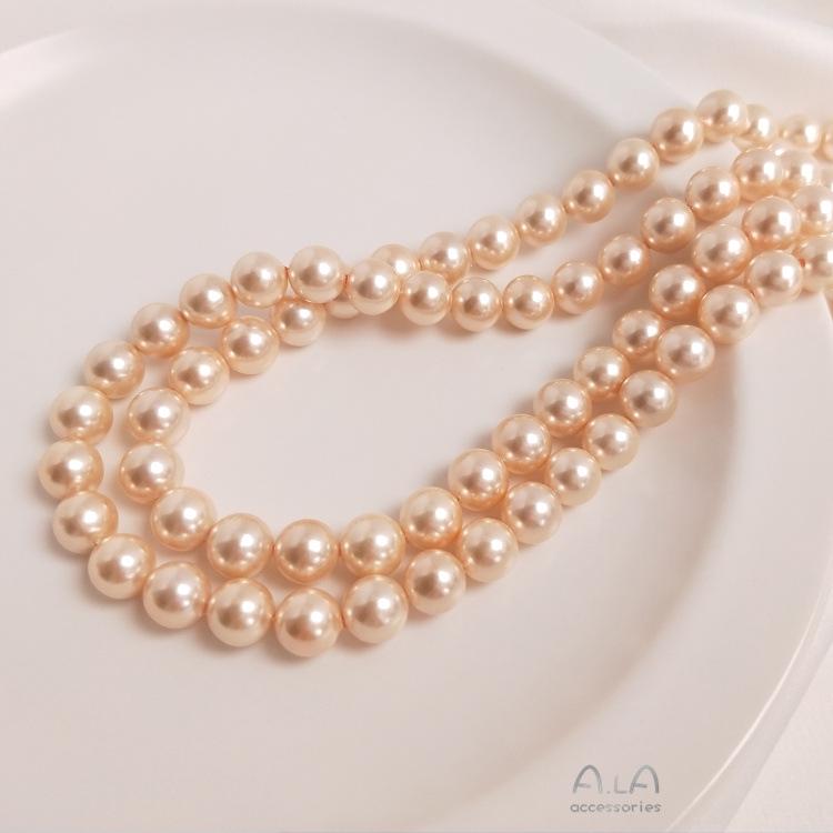 Baroque High Luster South Sea Gold Champagne Smoke Gray Pearl Shell Beads for DIY Jewelry.