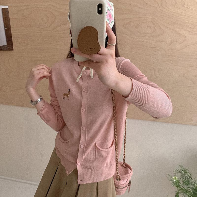 Women's Lightweight 50% Wool 50% Mulberry Silk Cardigan - 4-Season Versatile Knitwear for All-Year Comfort & Style