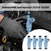 4 Pieces 35310-2G300 Fuel Injection Nozzles ABS Construction Optimized Fuel Sprayer Pattern Smooth Acceleration