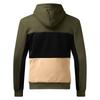 Men's Hooded Sweatshirt, Contrasting Color Sweatshirt, Sports   Casual