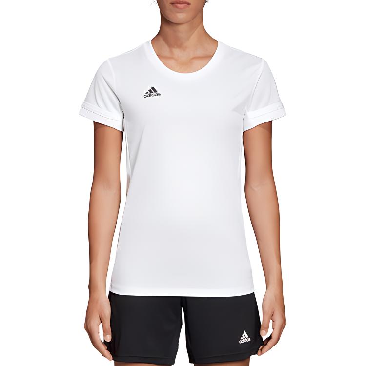 Adidas Quick-Dry Breathable Running Training T-Shirt Women Tops White DW6887