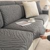 Jacquard Rutschfester Sofakissenbezug Verdickter einfarbiger Couch-Schonbezug Für Wohnzimmer 1/2/3/4 Sitzsofa-Schutzbezüge