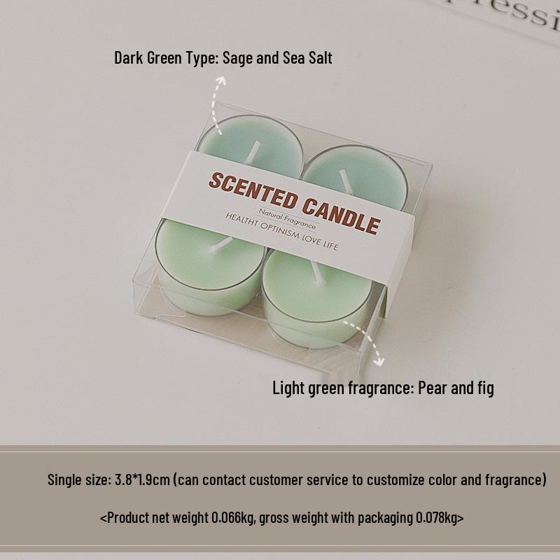 Colorful Aromatherapy Tea Light Scented Candles - Handmade, 8-Hour Mini Atmosphere Boosters