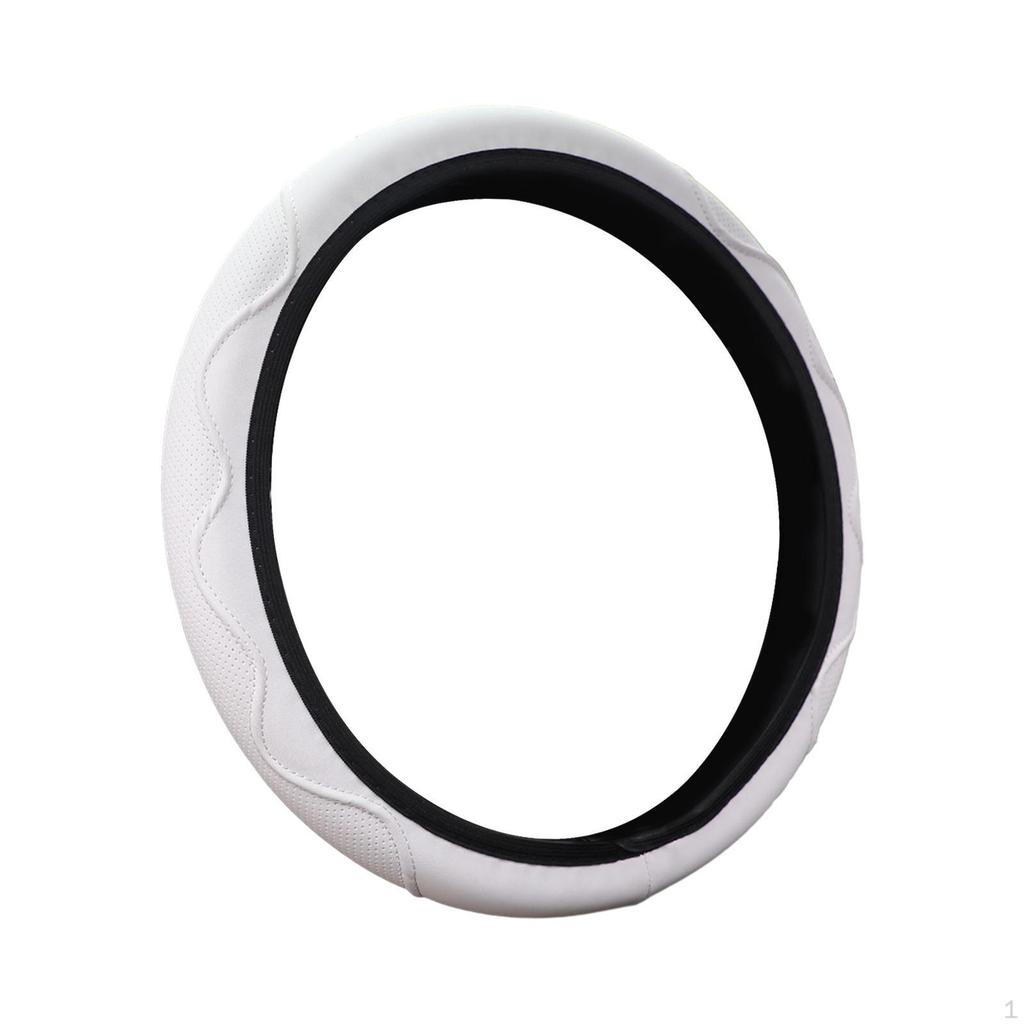 Auto Steering Wheel Cover Anti Slip Professional Stitching Suitable for All Seasons Easily Install