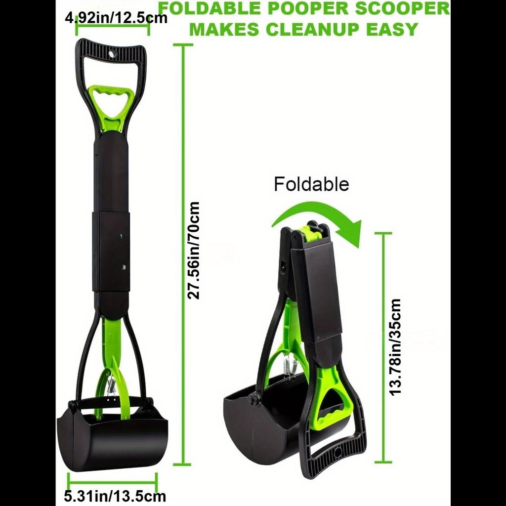 Pet Pick-up Can Be Folded with A Long Handle of 70cm. Dog Clamp Toilet. Pet Cleaning Supplies. Dog Shit Clamp Toilet Pick-up