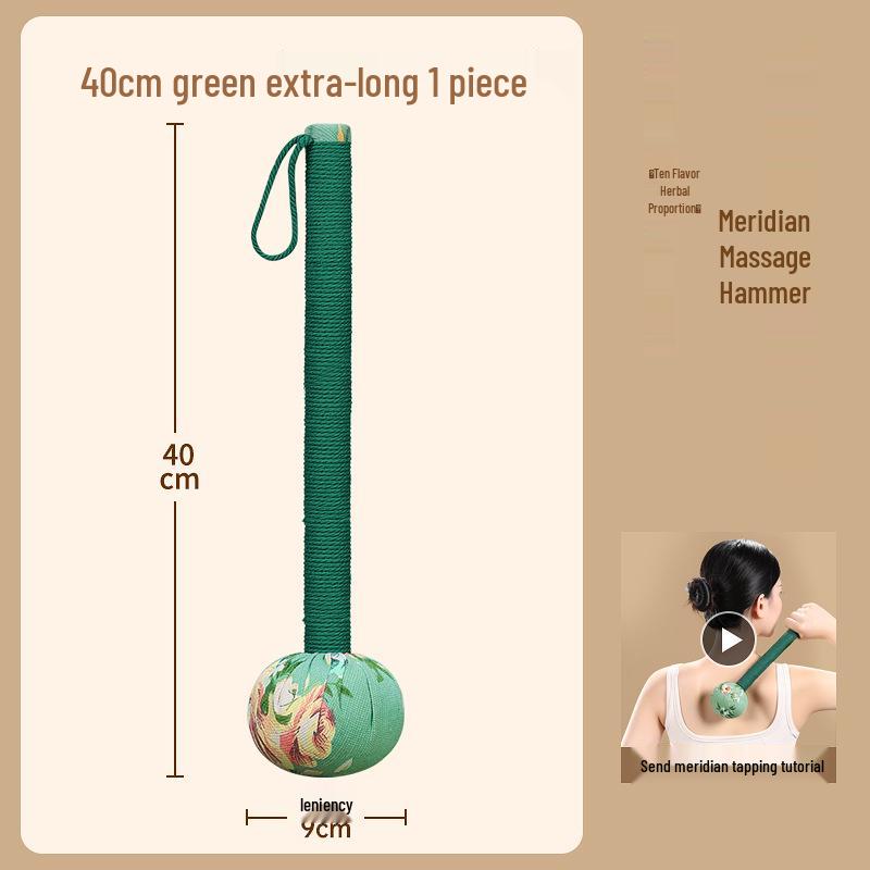 Mugwort Meridian Massage Hammer for Back & Shoulder Tapping