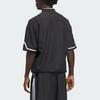 adidas Originals Black Unisex Star Print V-Neck Short-Sleeve T-Shirt KC3569