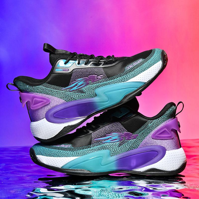 Wear Resistant Basketball Shoes Men's Genuine Sports Shoes Autumn Anti Slip Sports Shoes High-quality Rubber Soled Sports Shoes